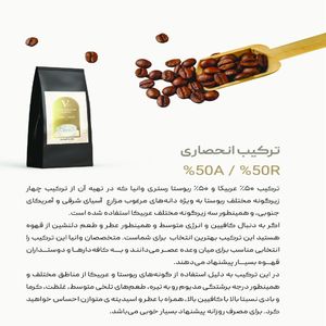 خرید اینترنتی دانه قهوه 50% عربیکا - 50% روبوستا (250 گرمی)